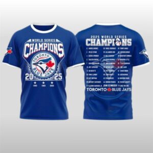 Toronto Blue Jays 1992 1993 2025 World Series Champions Shirt