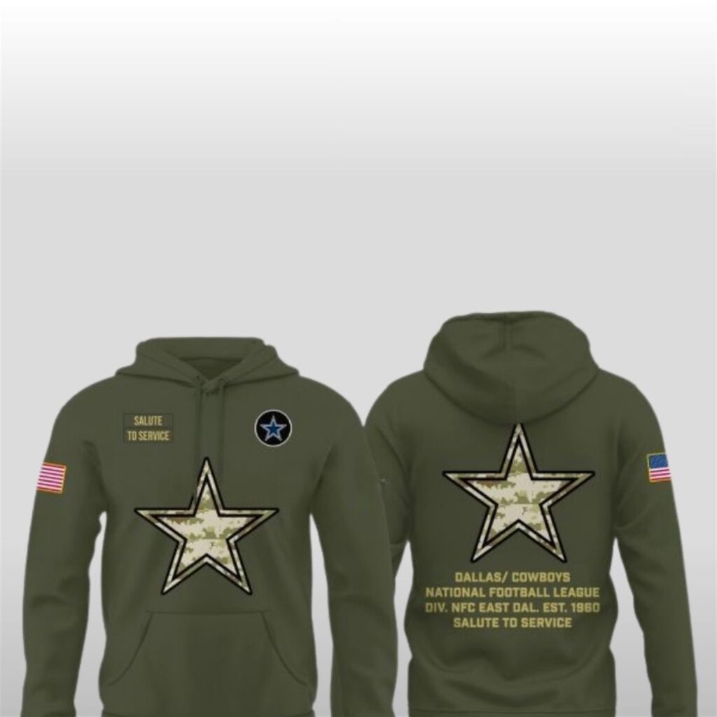 Dallas Cowboys 2025 Salute to Service Camo Hoodie 7 Dallas Cowboys 2025 Salute to Service Camo Hoodie