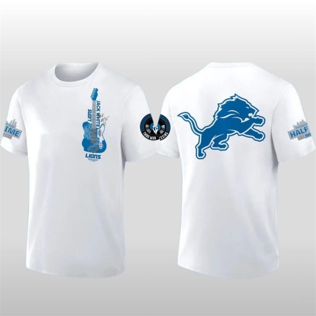 Detroit Lions x Jack White Thanksgiving Halftime Show White Shirt