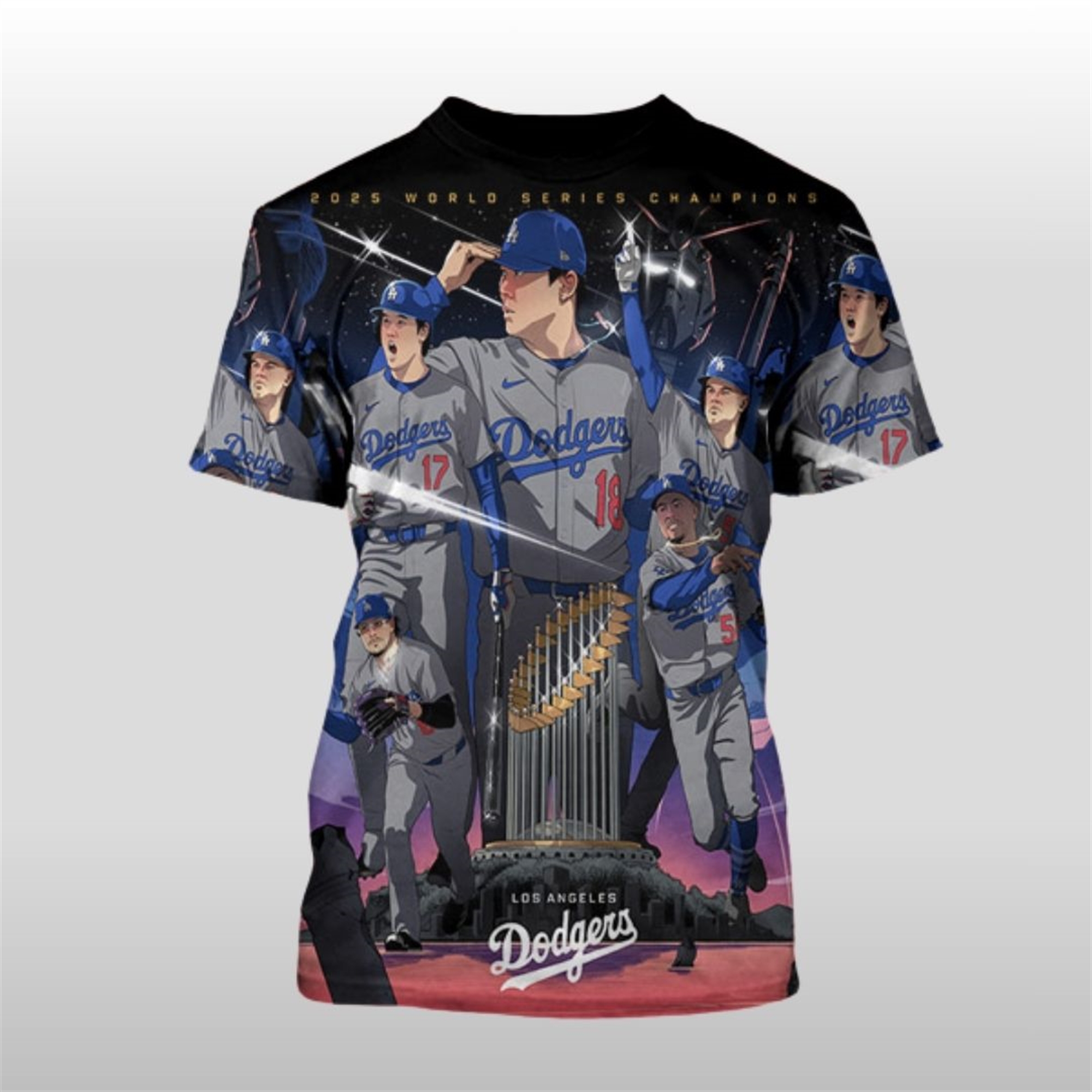 Dodgers-2025-World-Series-Champions-House-Of-Champion-Anime-Art-Shirt Dodgers 2025 World Series Champions House Of Champion Anime Art Shirt