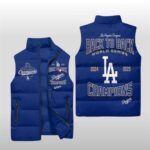 Dodgers Back To Back World Series 2024 2025 Champions Puffer Vest