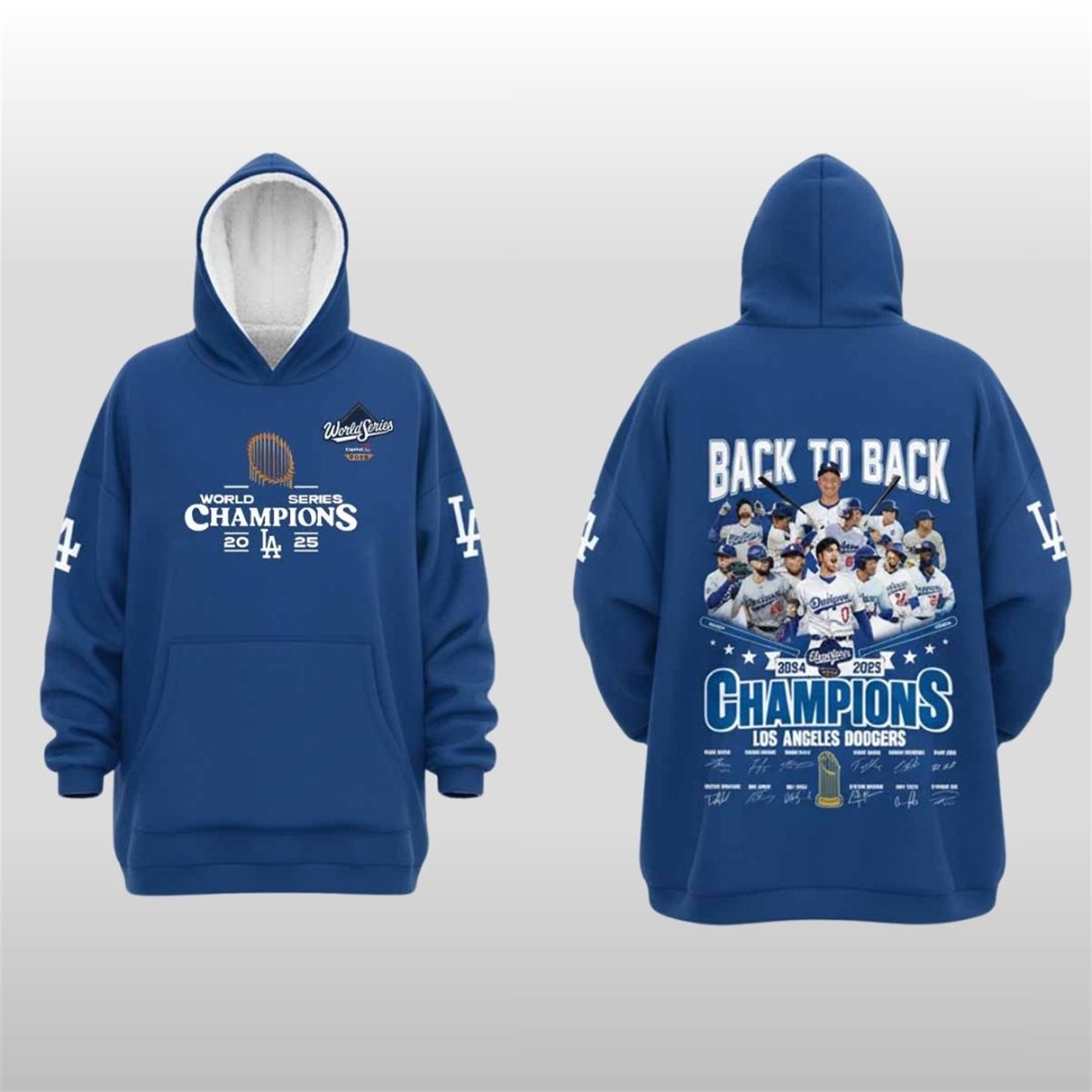 Dodgers-Back-To-Back-World-Series-Champions-2025-Blanket-Hoodie Dodgers Back To Back World Series Champions 2025 Blanket Hoodie