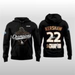 Dodgers Clayton Kershaw 3x World Series Champions 2025 Signature Hoodie