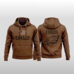 Eagles Brown Veterans Hoodie