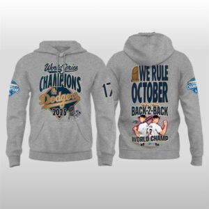 Dodgers 2025 World Series Champions Shohei Ohtani We Rule October Back To Back Hoodie