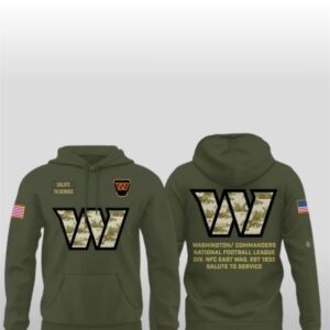 Commanders 2025 Salute to Service Camo Hoodie