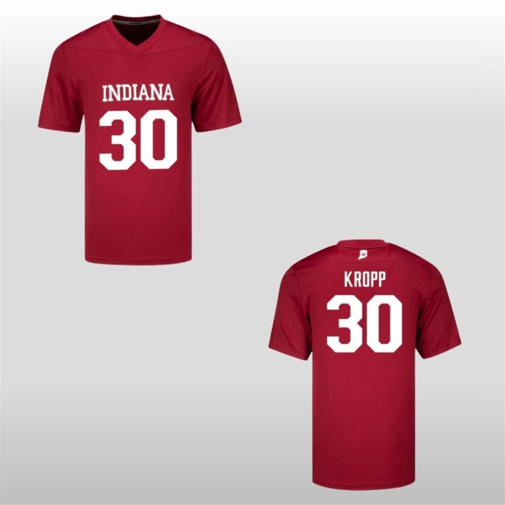 Indiana Hoosiers #30 Kyler Kropp Student Athlete Football Jersey