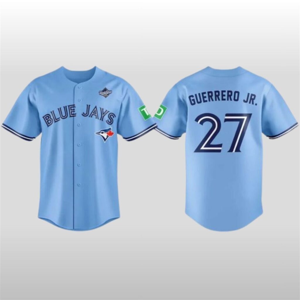 Guerrero Jr Blue Jays 2025 World Series Baseball Jersey - Zerelam.com