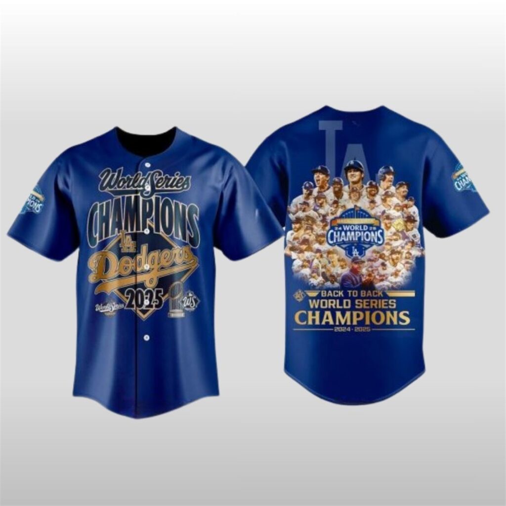 LA Dodgers 2025 World Series Champions Jersey