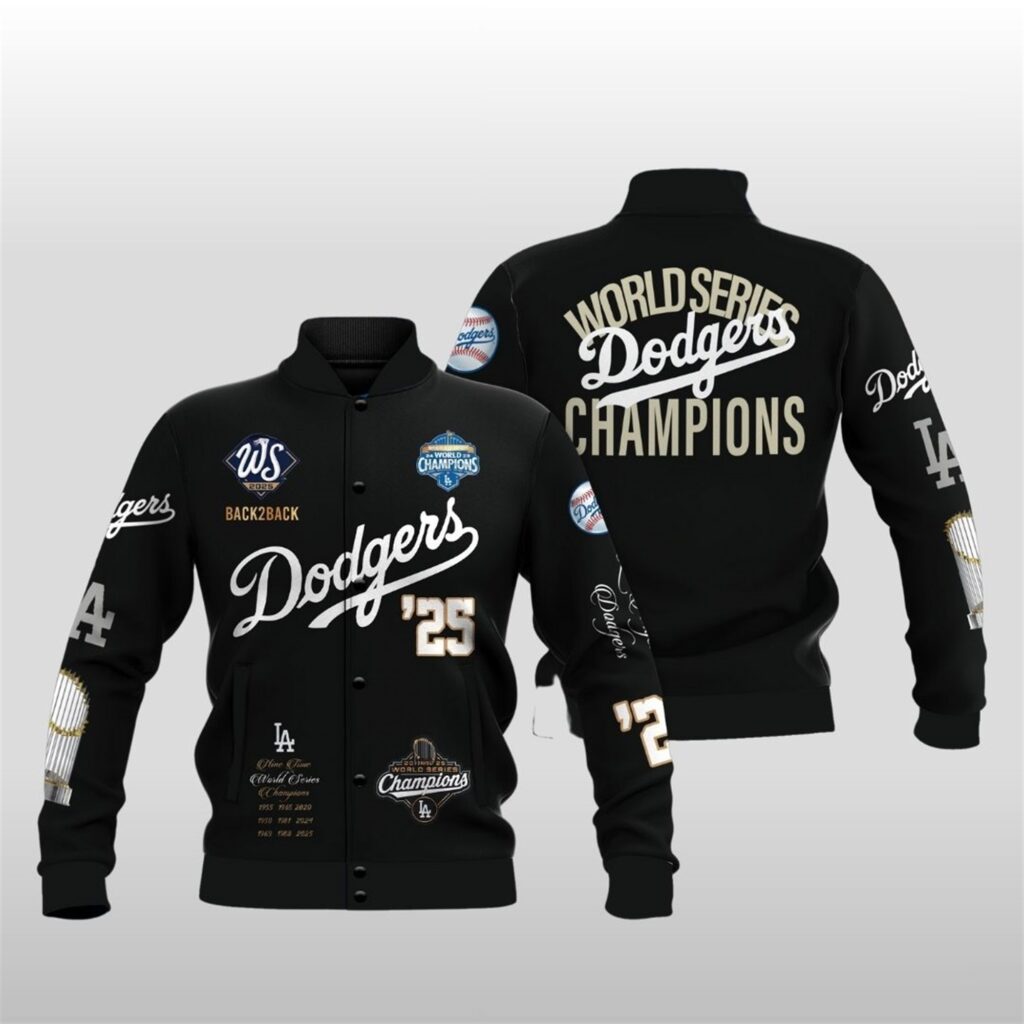 LA Dodgers 2025 World Series Champions Parade Jacket