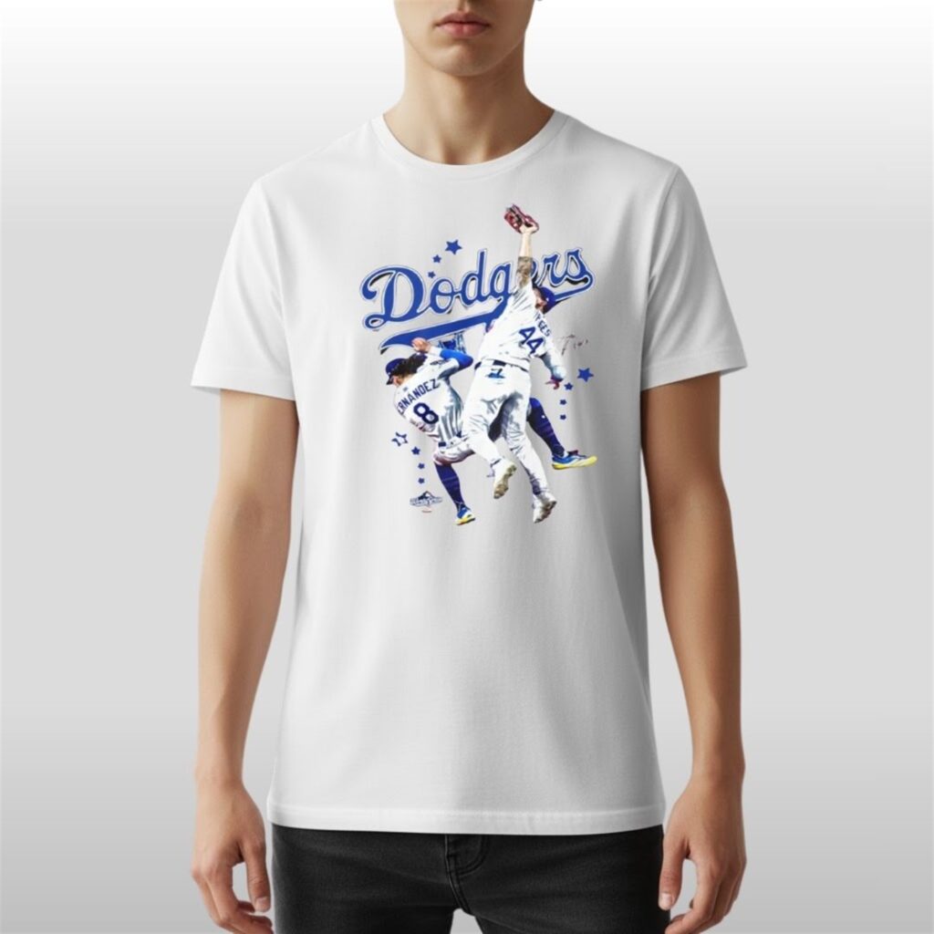 LA Dodgers Andy Pages and Enrique Hernandez 2025 World Series Champs Signatures Shirt