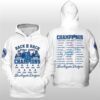 LA Dodgers Back 2 Back World Series Champions 2024-2025 Hoodie