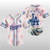 Let’s Go Dodgers Cherry Blossom Baseball Jersey