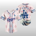 Let’s Go Dodgers Cherry Blossom Baseball Jersey