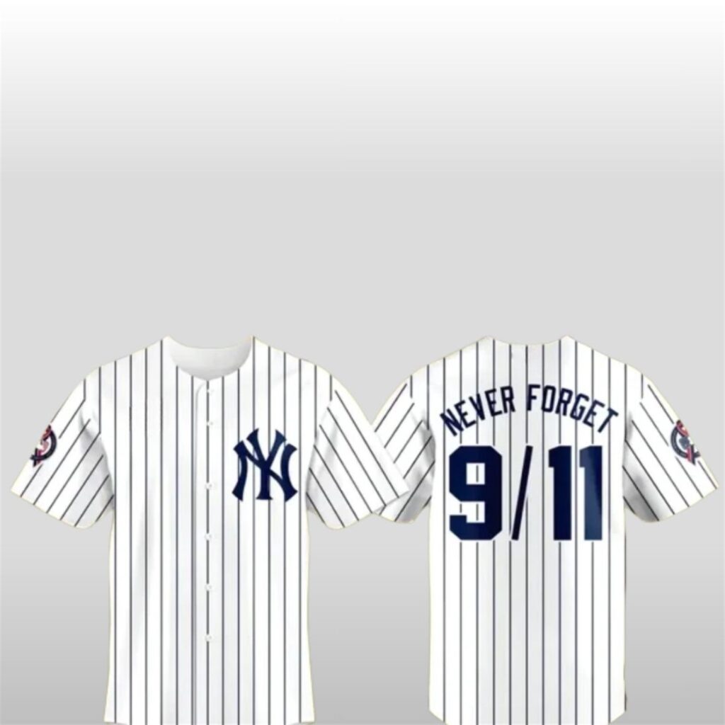 NY Yankees Never Forget 9 11 Baseball Jersey