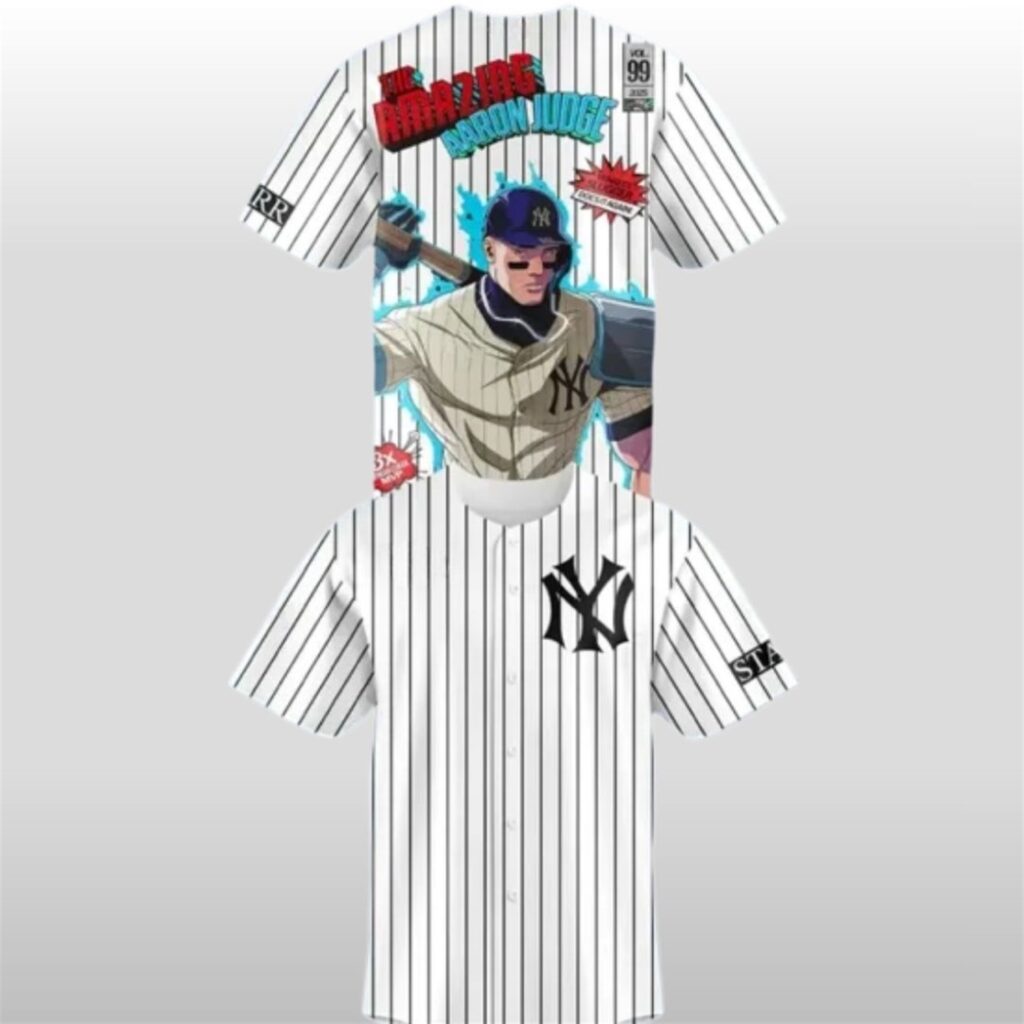 NY Yankees The Amazing Aaron Judge Back-to-Back MVP Baseball Jersey