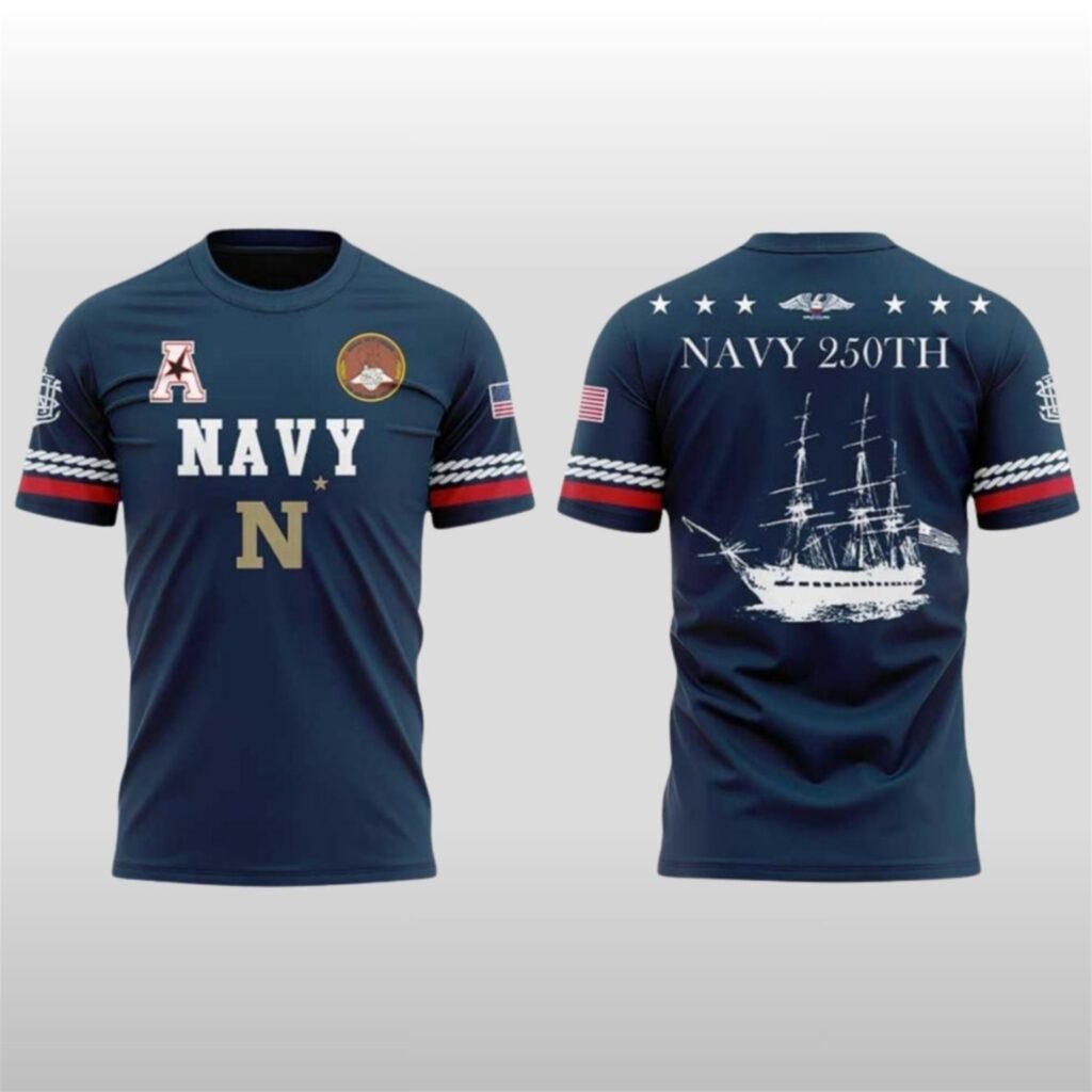 Navy Midshipmen Uniforms Celebrating 250 Years Shirt