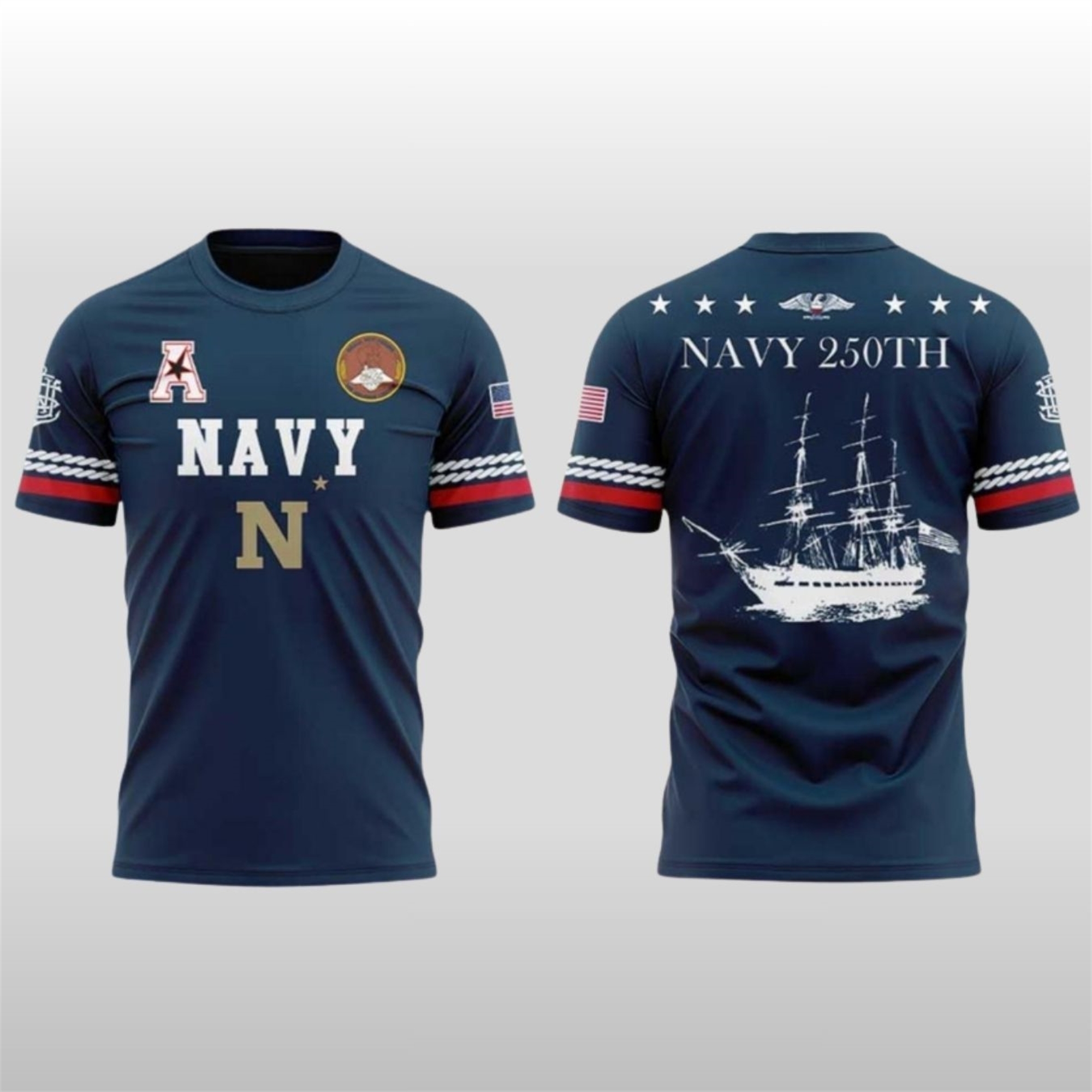 Navy-Midshipmen-Uniforms-Celebrating-250-Years-Shirt Navy Midshipmen Uniforms Celebrating 250 Years Shirt
