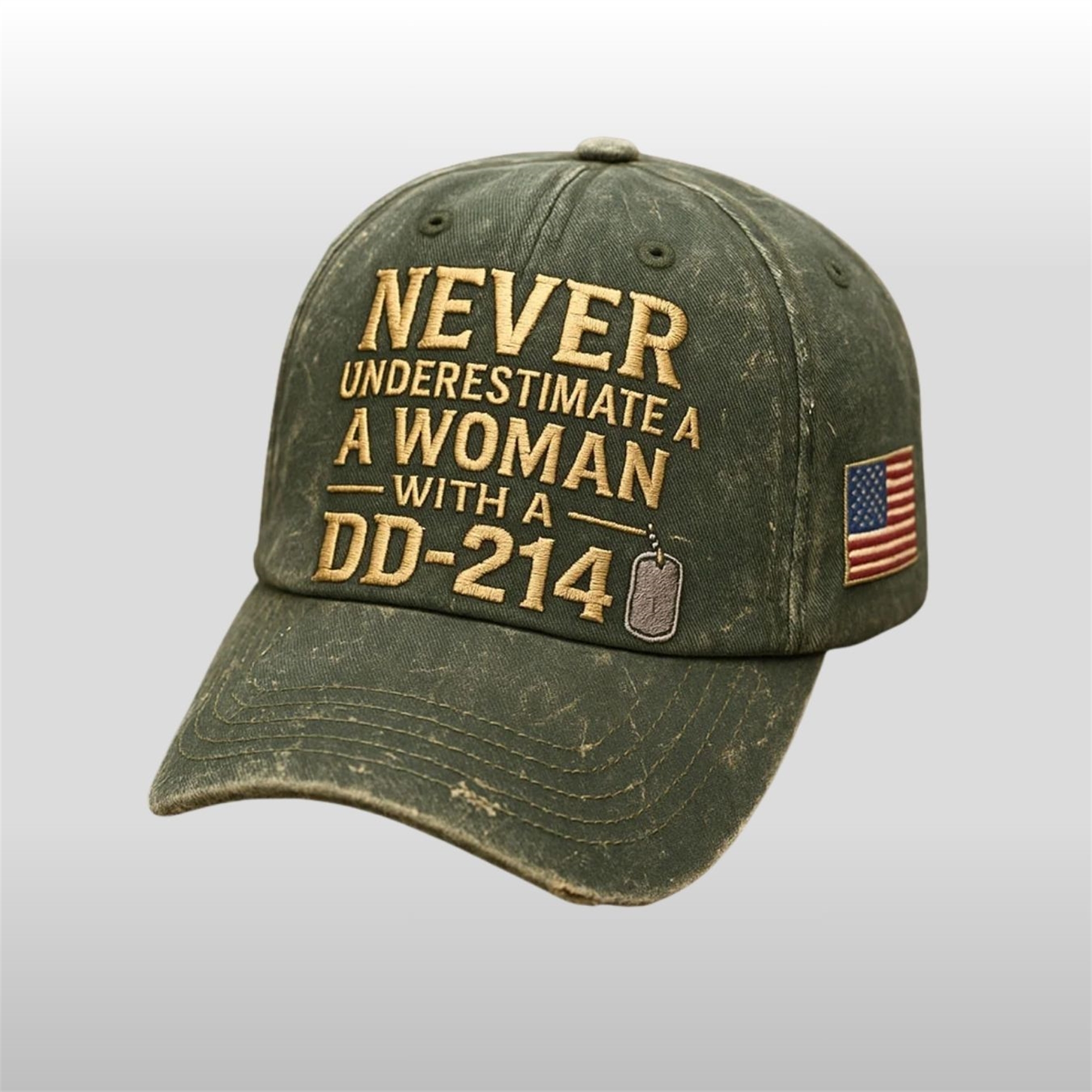 Never-Underestimate-A-Woman-With-A-DD-214-Hat Never Underestimate A Woman With A DD 214 Hat