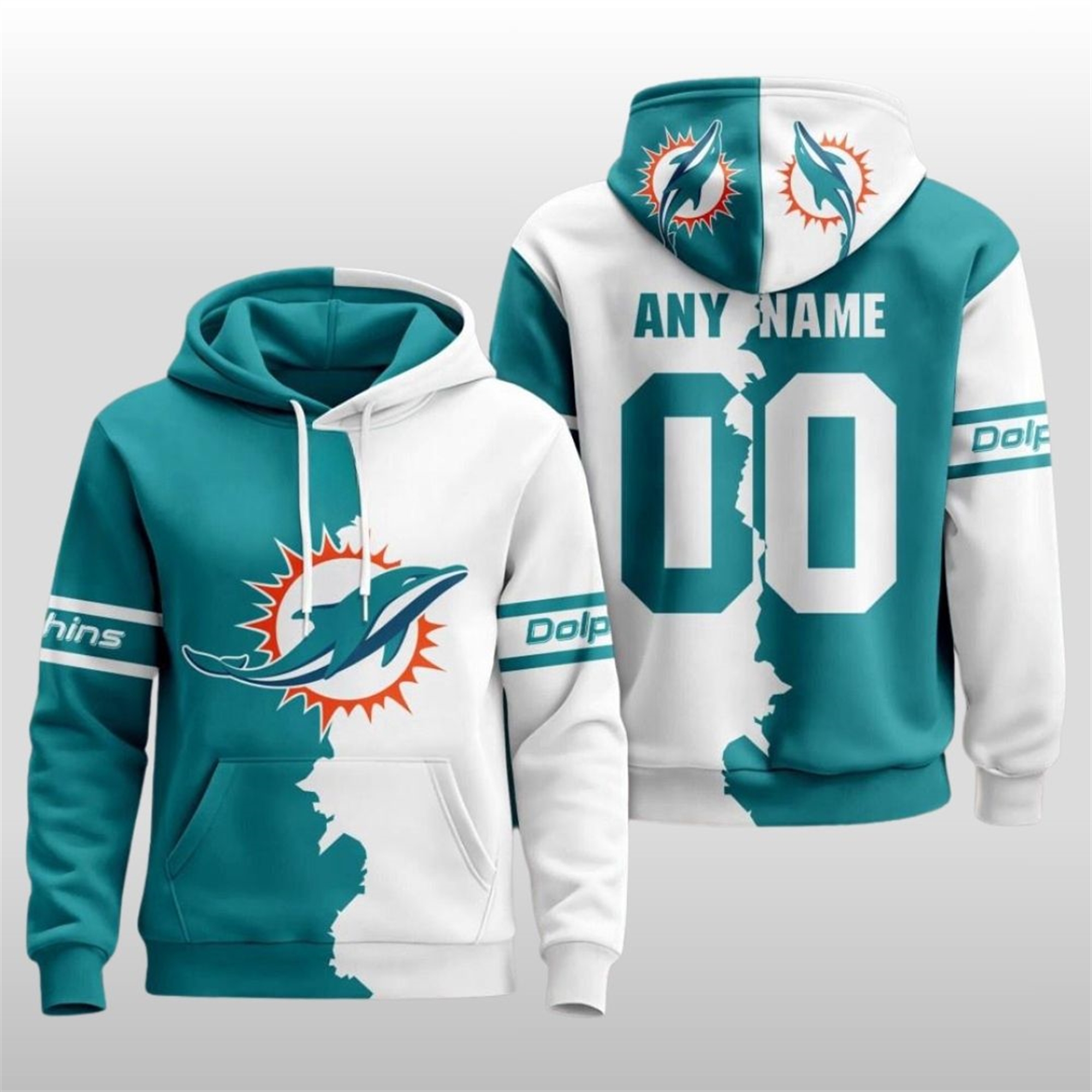 Miami Dolphins 2025 Victory Split Hoodie Miami Dolphins 2025 Victory Split Hoodie