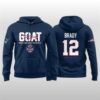 New England Patriots Tom Brady Goat 2025 Hall Of Fame Honor Hoodie