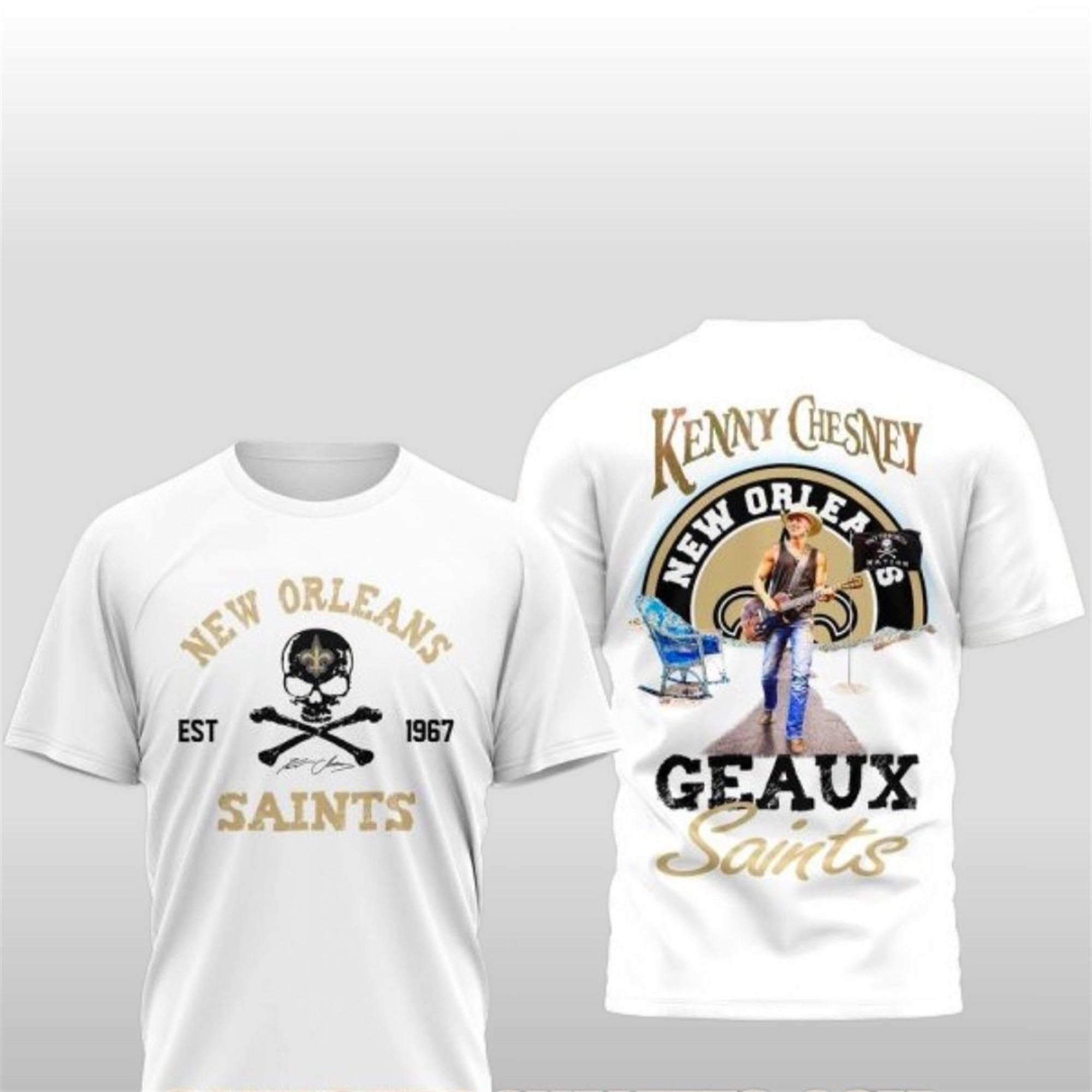 New-Orleans-Saints-x-Kenny-Chesney-Geaux-Saints-Shirt New Orleans Saints x Kenny Chesney Geaux Saints Shirt