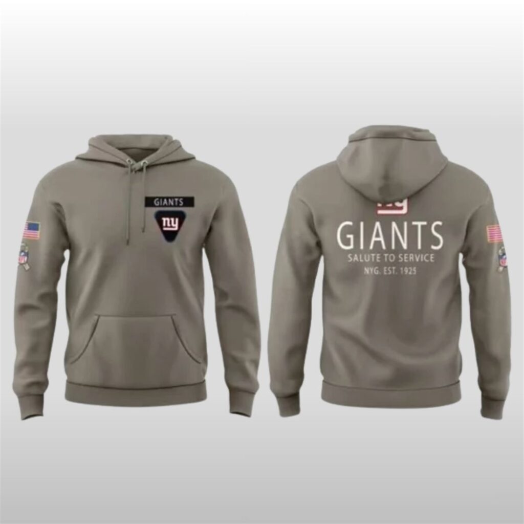 New York Giants Cam Skattebo 2025 Salute to Service Hoodie