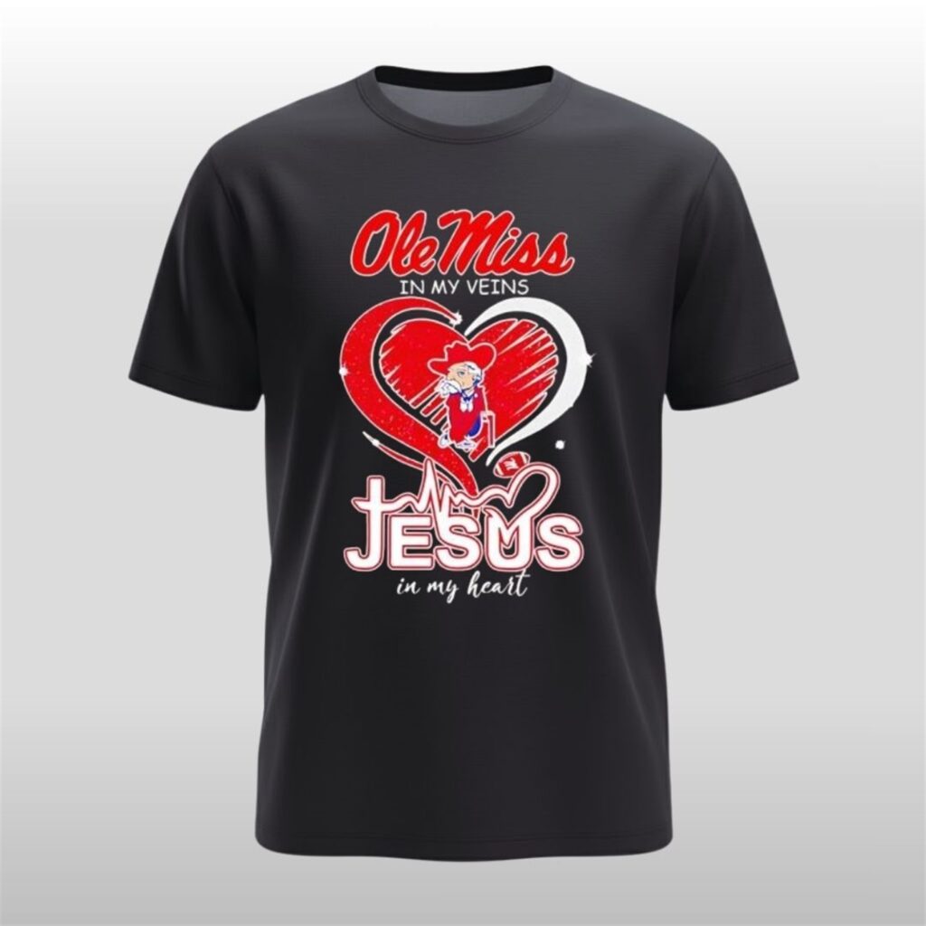 Ole Miss in My Veins Jesus Loves Me Shirt 3 Ole Miss in My Veins Jesus Loves Me Shirt