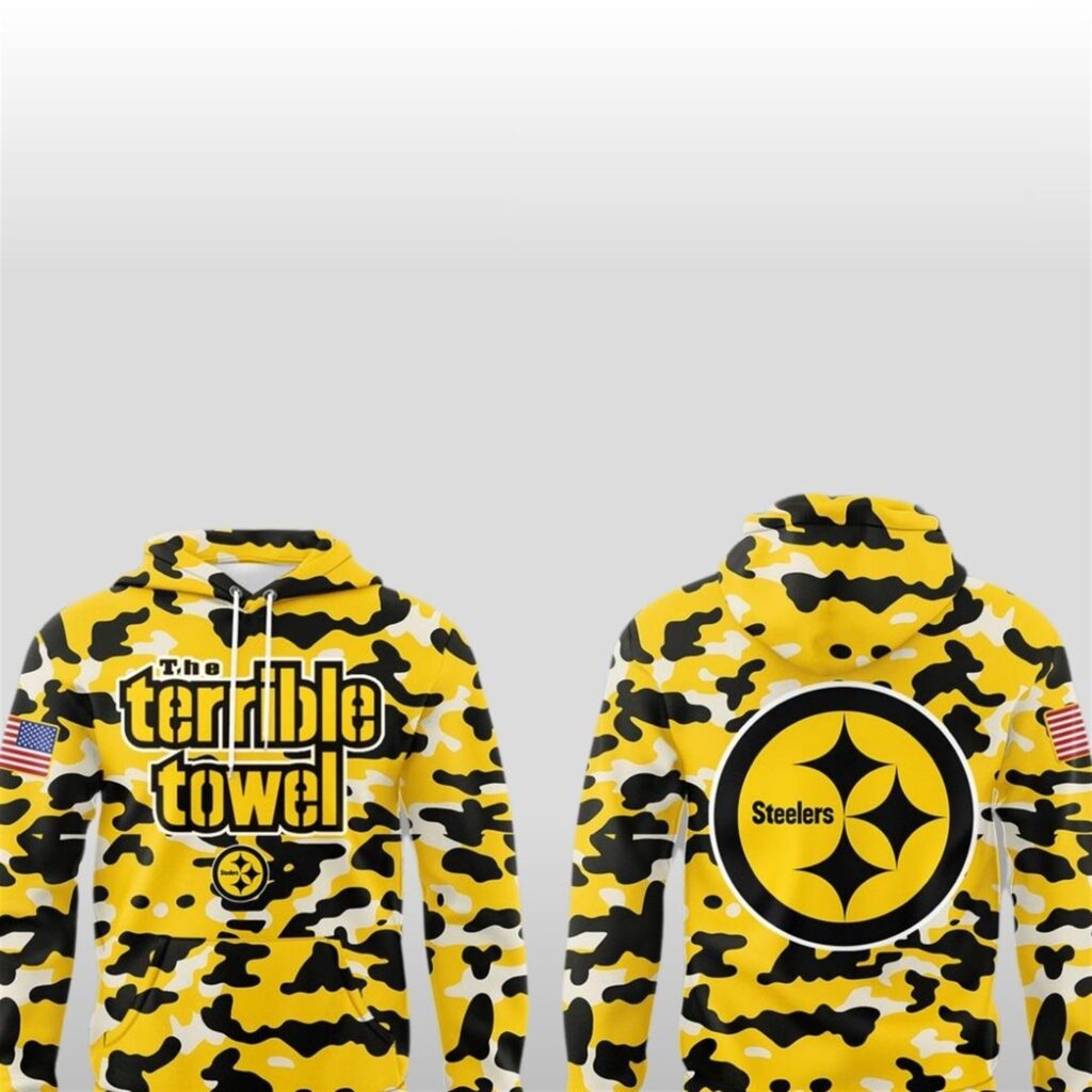 Pittsburgh Steelers The Terrible Towel Veteran Goldfinch 2025 Hoodie