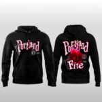 Portland Fire Burning Rose Hoodie