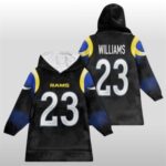Rams 2025 Rivalries Midnight Mode Blanket Hoodie
