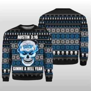 2025 Christmas Stone Cold Steve Austin 3 16 Ugly Sweater