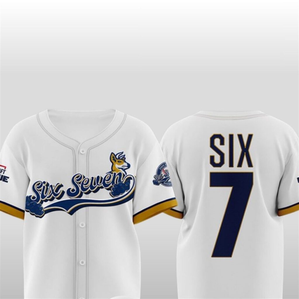 Pensacola Blue Wahoos Six Seven Jersey