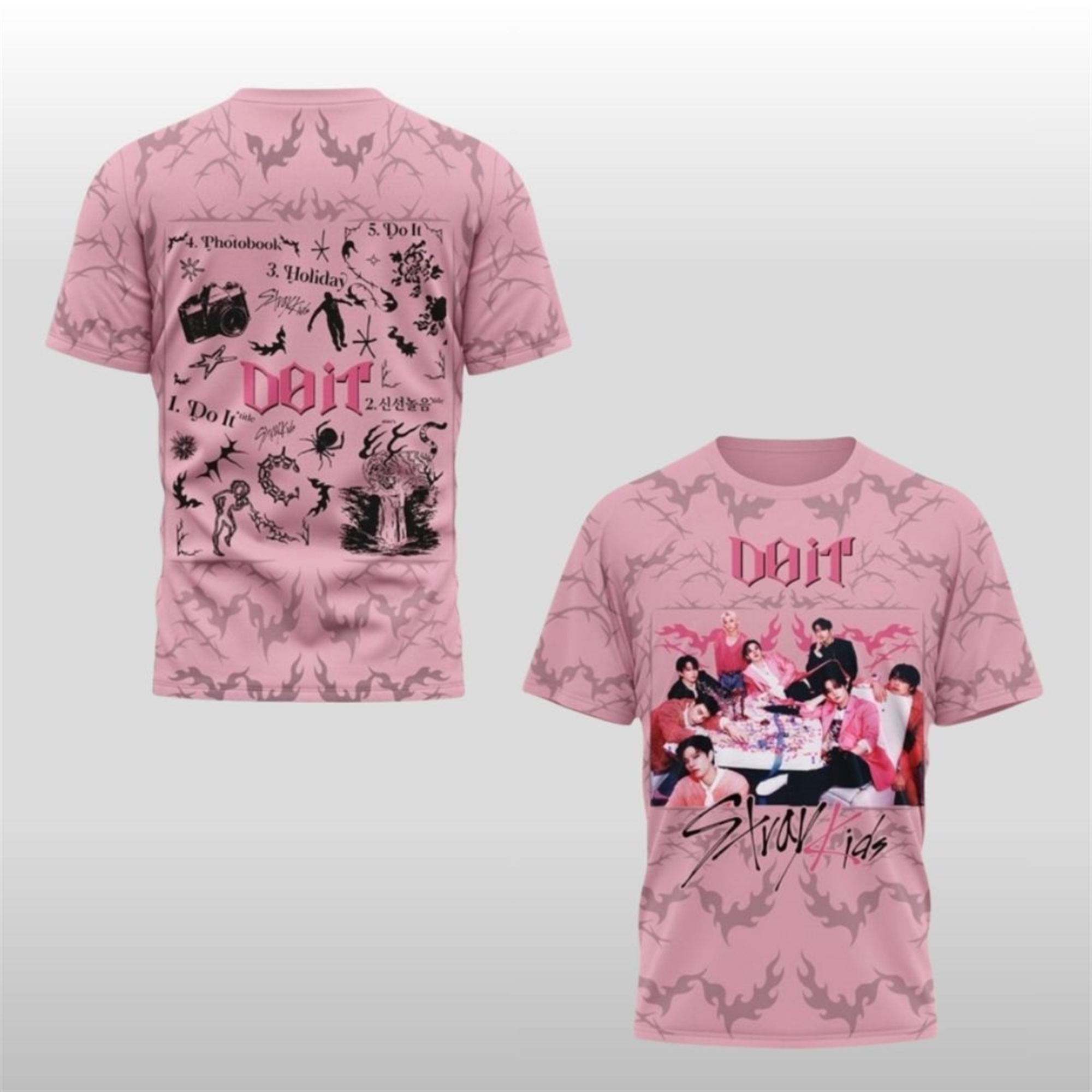 Stray-Kids-Pink-Shirt Stray Kids Pink Shirt