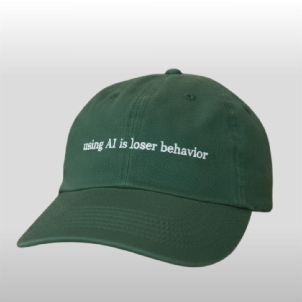Using AI Is Loser Behavior Hat