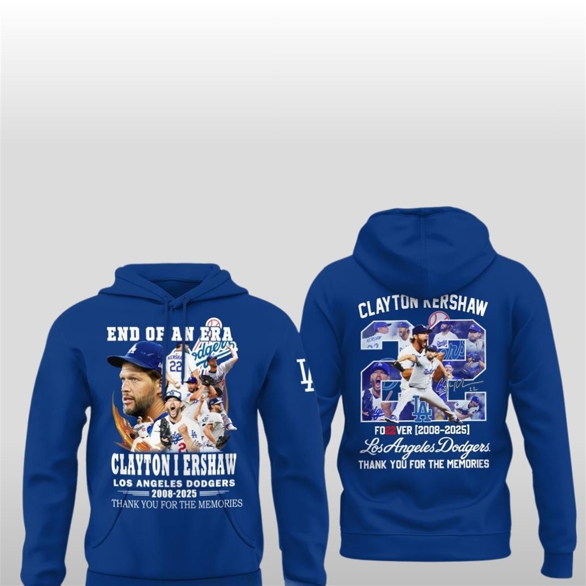 2025 Dodgers x Clayton Kershaw Thank You For The Memories Hoodie