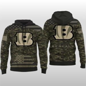 Bengals Salute to Service Camo Hoodie 2025