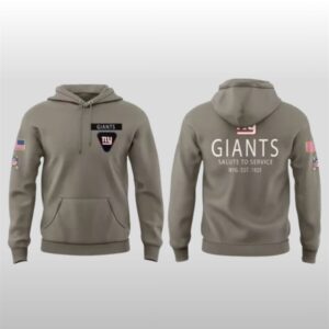 New York Giants Cam Skattebo 2025 Salute to Service Hoodie