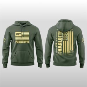 Charlotte Football Military Appreciation Game 2025 Hoodie