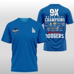 Dodgers World Series 2025 9X Champions We Are All Dodgers Shirt