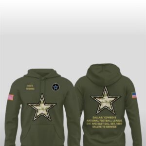 Dallas Cowboys 2025 Salute to Service Camo Hoodie