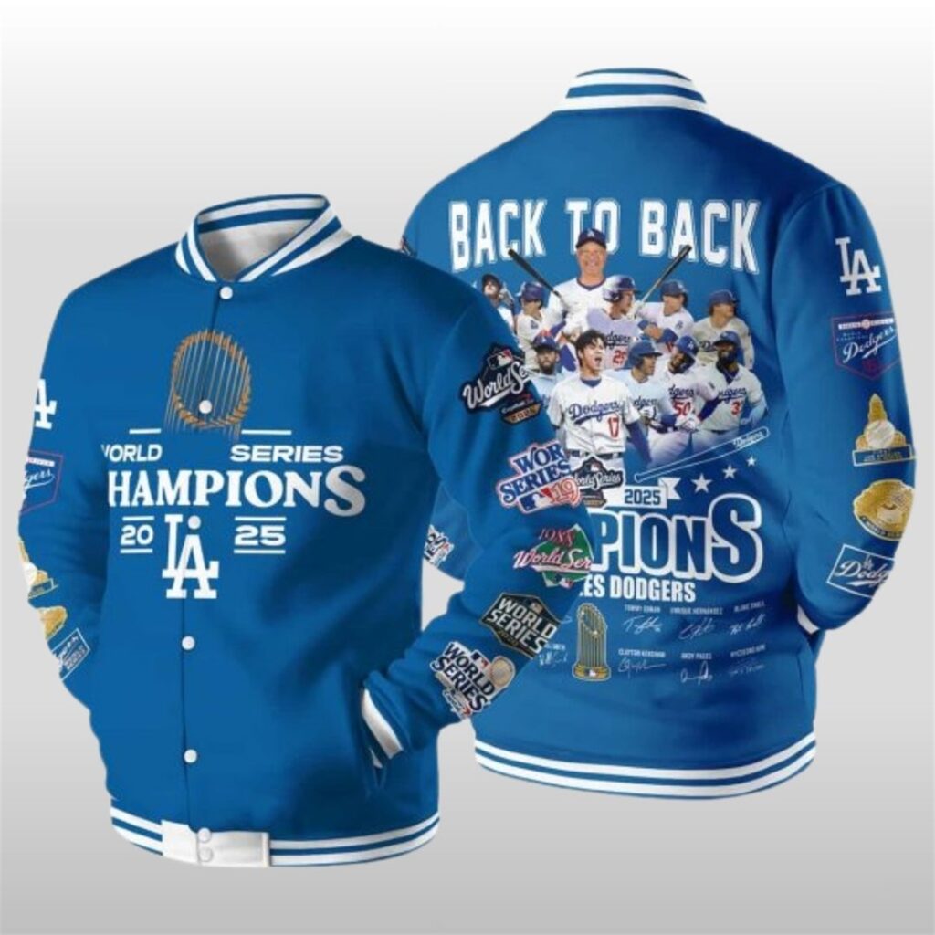 2025 Dodgers World Series Champions Baseball Jacket