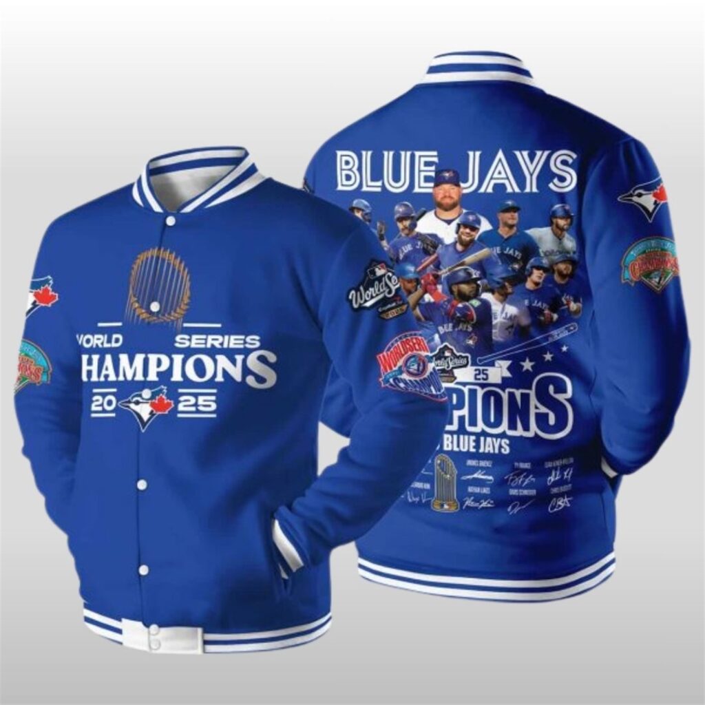 2025 Blue Jays World Series Champions Baseball Jacket