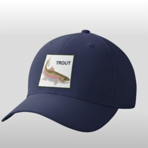 Rainbow Trout Navy Hat