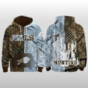 2025 Bills Gridiron Wilderness Deer Hunter Hoodie