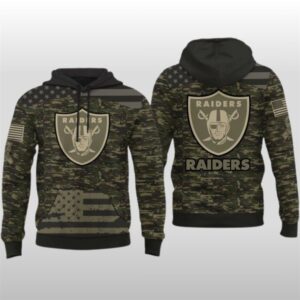 2025 Raiders Salute to Service Camo Hoodie