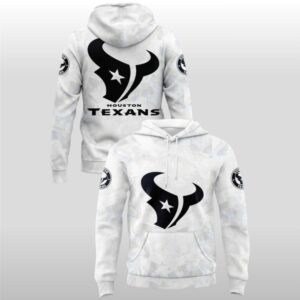 Houston Texans 2025-2026 Icy White Hoodie