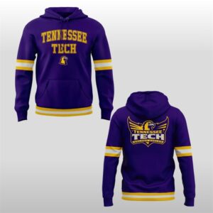 Purple Tennessee Tech Football Wings Up Hoodie