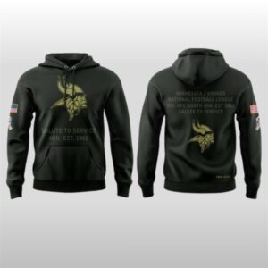Vikings 2025 Salute To Service Hoodie