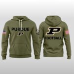 Purdue Boilermakers Medium Olive 2025 Military Appreciation Hoodie